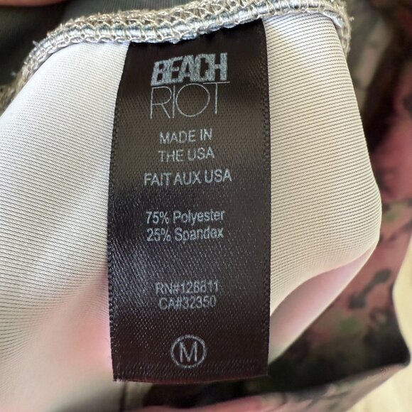 Beach Riot Sport Piper Leggings Pink Green Size Medium - Picture 8 of 10